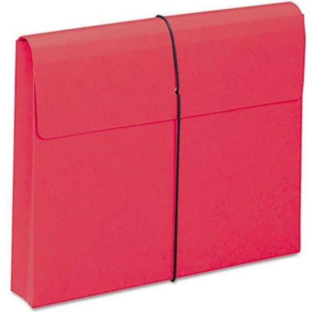 Smead 77205 Two Inch Accordion Expansion Wallet with String  Letter  Red  10-BX