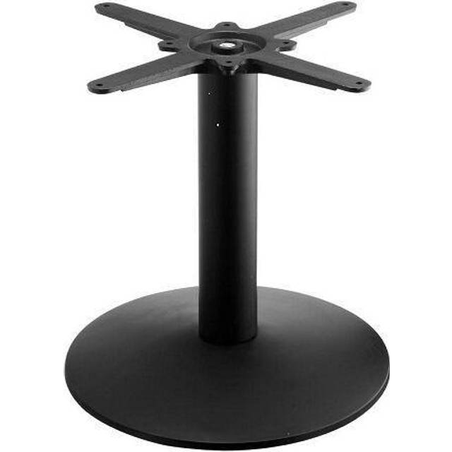 Tayzan Small Round Coffee Table Base - Black Cast Iron - One Size