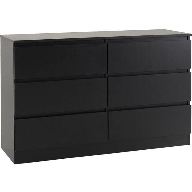 Seconique Malvern 6 Drawer Chest - Sonoma Oak Effect, Brown