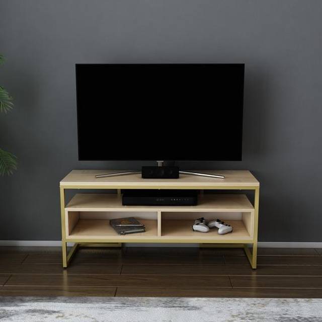Merrion TV Unit - Gold / Sapphire Oak - Brown