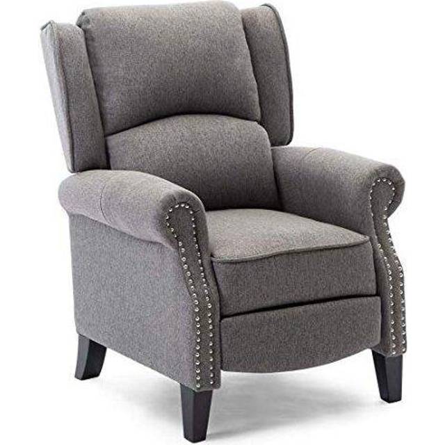 Charlotte Pushback Recliner Chair - Grey, Grey