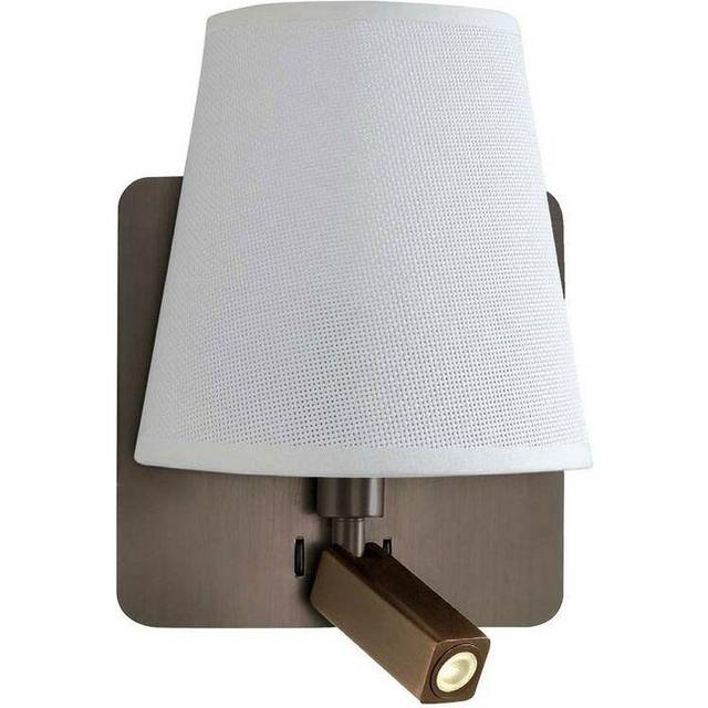 Mantra M5230 Bahia Wall Lamp Large Back Plate 1 Light E27 + Reading Li