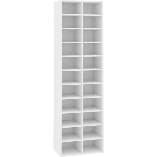 Shoe Cabinet Concrete Grey 54x34x183 cm Engineered Wood Vidaxl