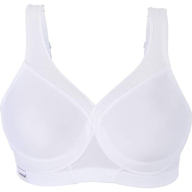 Glamorise Full Figure Plus Size MagicLift Seamless Wirefree Sports Bra - Natural