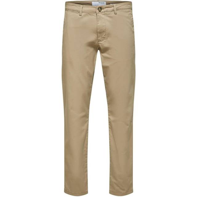 SELETED HOMME SLHSLIM-New Miles 175 Flex Pants W N Chino, Grege, 38/32, Greige, 38W x 32L