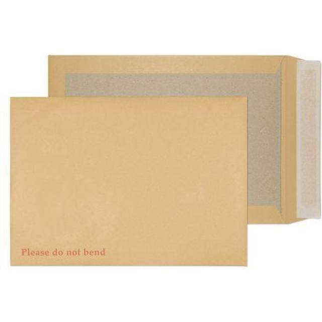 Valuex Board Backed Envelope C4 Peel and Seal Plain 120gsm Manilla (Pack 125)