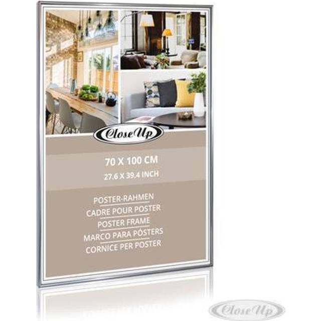 Posterrahmen 70 x 100cm silber