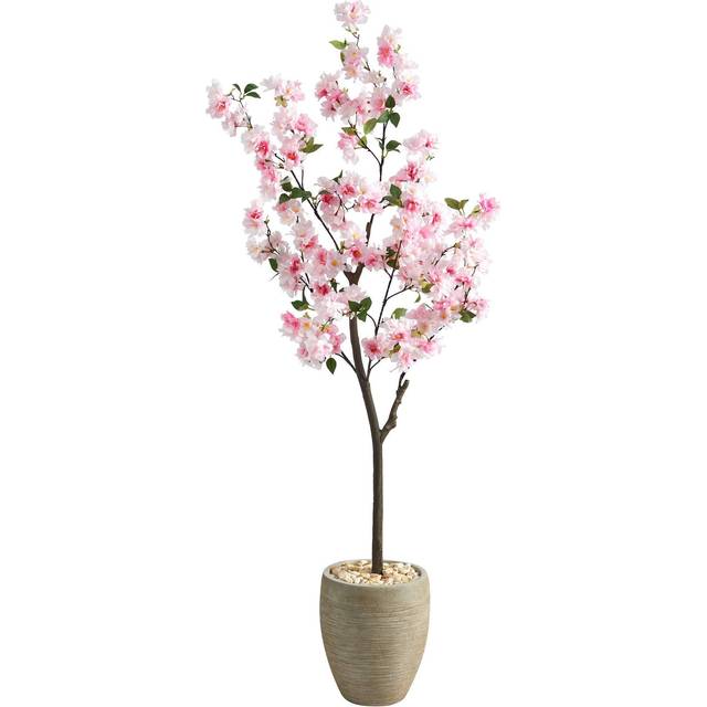 5.5 Cherry Blossom Artificial Tree in Sand Colored Planter