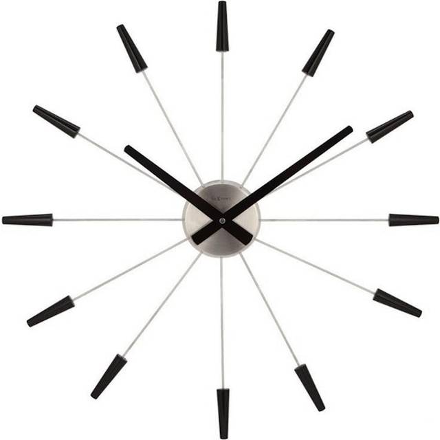 Plug Inn Wall Clock, Black