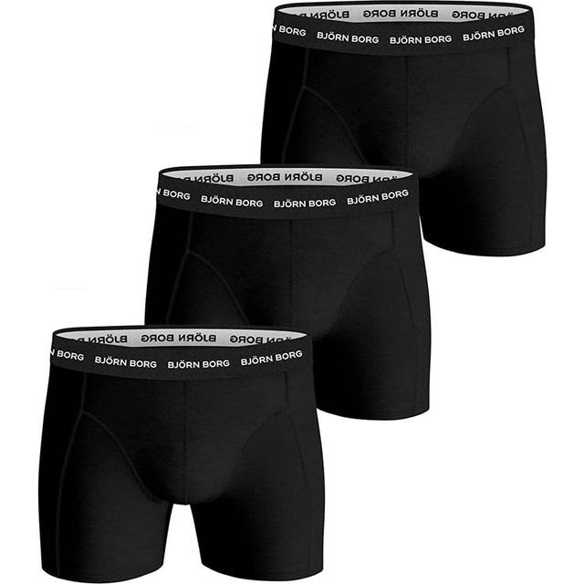 Björn Borg M Noos Solids Short Shorts 3p Underkläder Black - Large