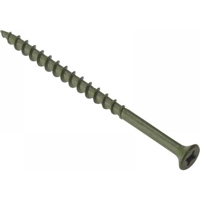 ForgeFix Decking Screw Pozi ST Green Anti-Corrosion Treated 4.5mm 75mm Pack of 1000