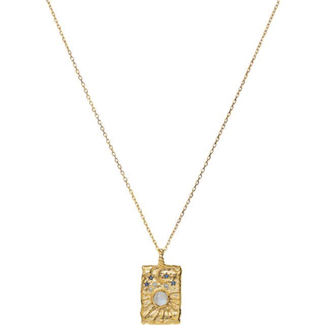 Maanesten Aylin Necklace - Gold/Blue/Transparent