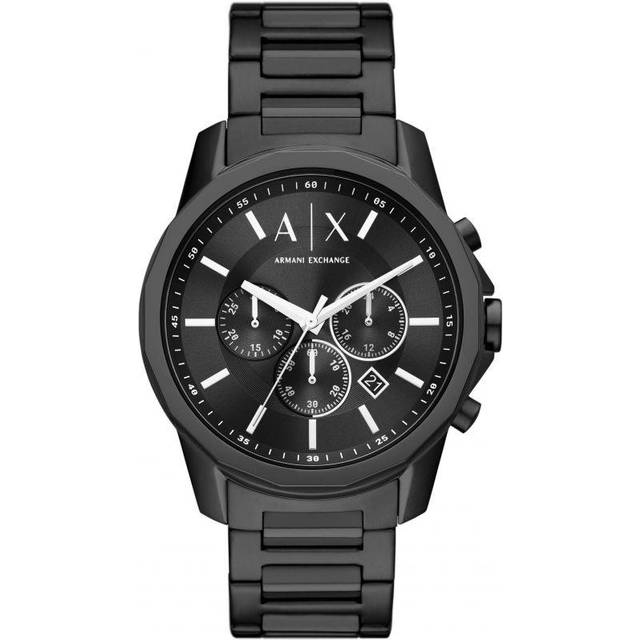 Armani Exchange Chronograph Stainless Steel Black Dial Quartz AX1722 Men's Watch black