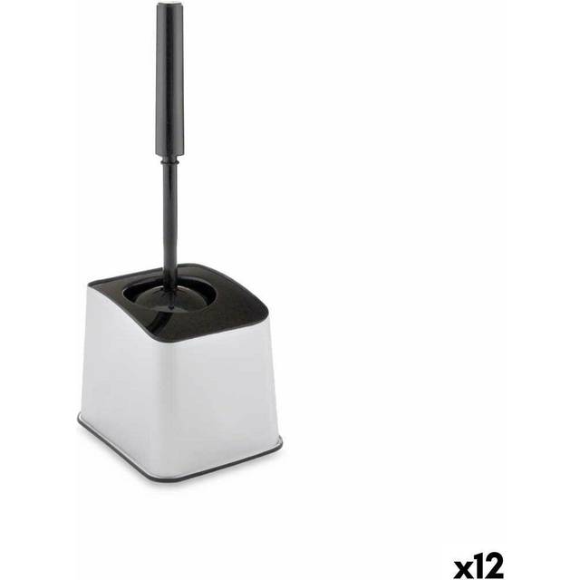 Toilet Brush Berilo D023-1 Silver Plastic 12,3 x 36,5 x 14,5 cm (12 Units)