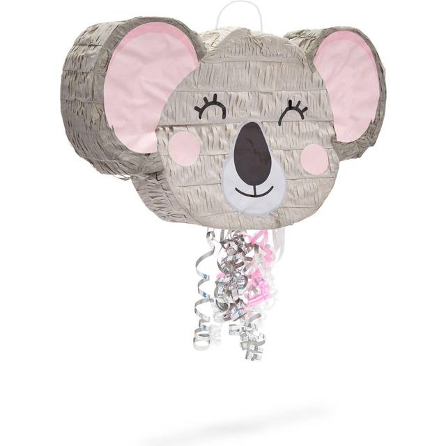 BLUE PANDA  Koala Pull String Animal Pinata  Jungle Theme Birthday Party Decorations Small  165x10x3 In