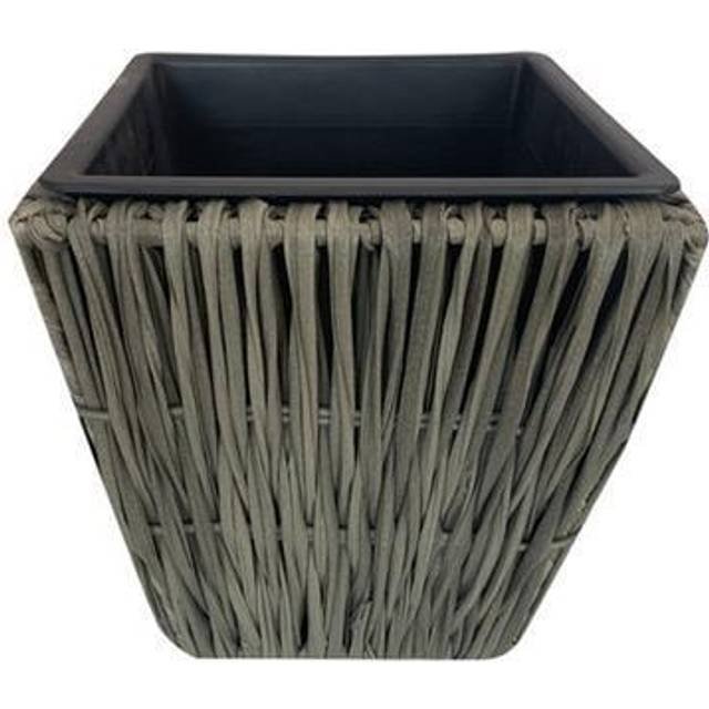 PLANTER SQ WCKR GRY 11 (Pack of 1)