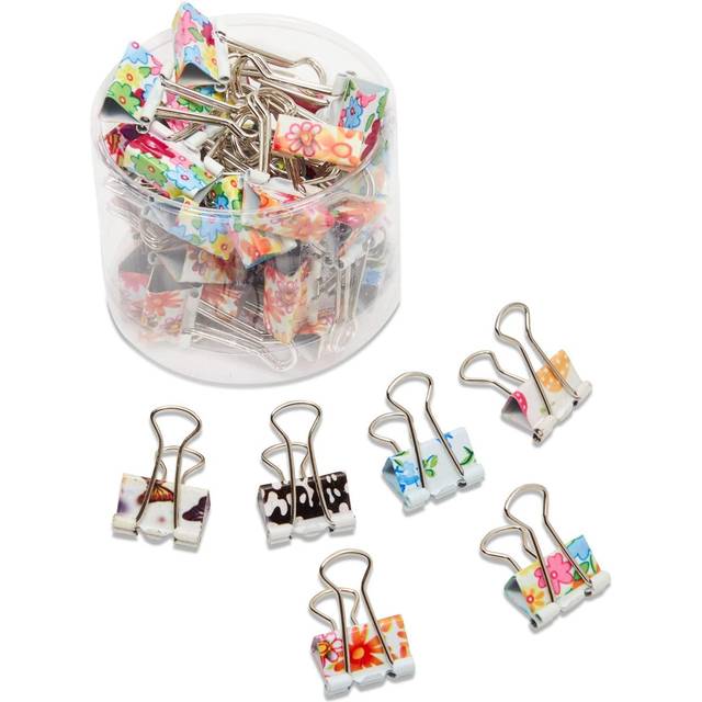 40-Pack Cute Binder Clips for Paper  Notebooks  Planners  File Folders