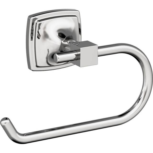 Amerock BH3609126 | Chrome Single Post Toilet Paper Holder | 7-1/16 in. (179 mm) Length Toilet Tissue Holder | Stature | Bath Tissue Holder | Bathroom