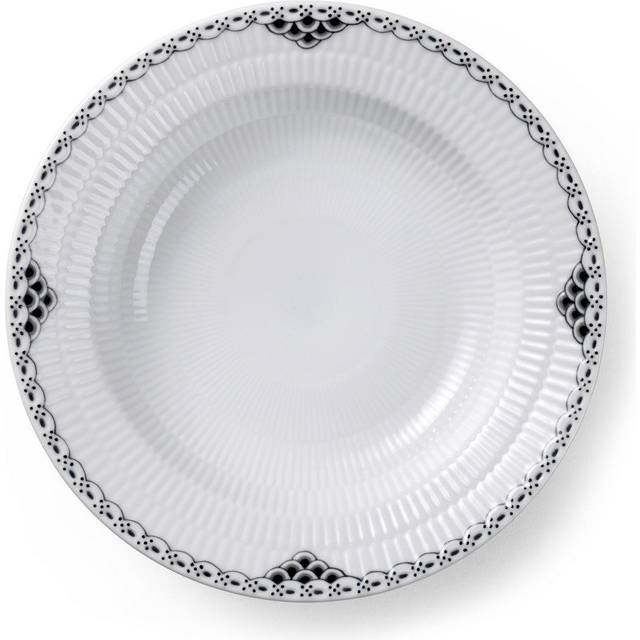 Royal Copenhagen Black Lace djup tallrik Ø21 cm