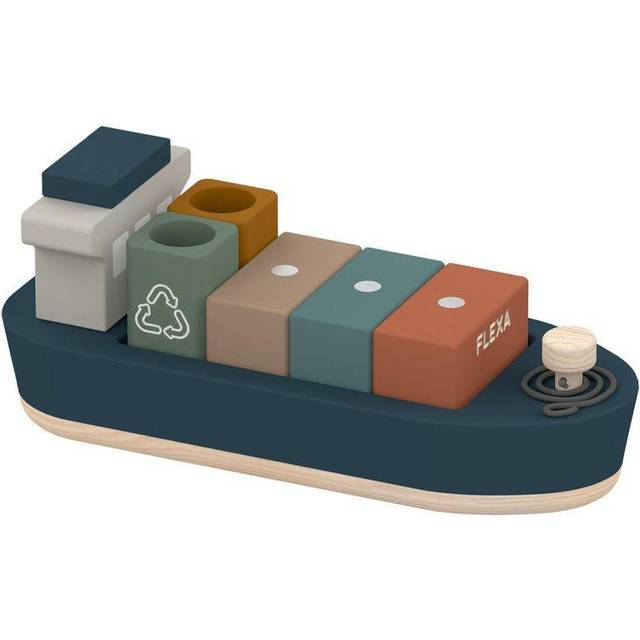 FLEXA Containerskib - Leksaksskepp Från Magasin - Multi Color (NO_SIZE)