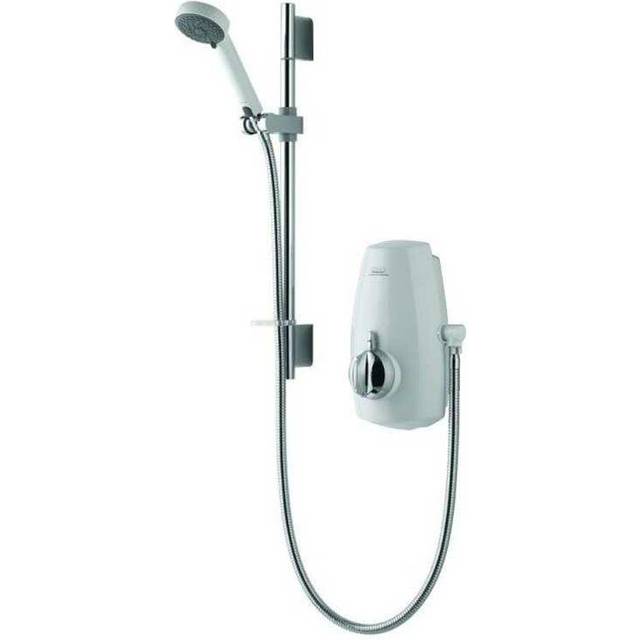 Aqualisa Showers - Aqualisa Aquastream Thermostatic Power Shower White & Chrome