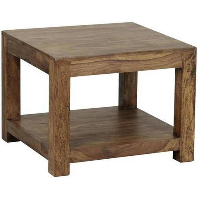 Moderne sofabord i FSCÂ®-certificeret træ, 60x45x60 cm