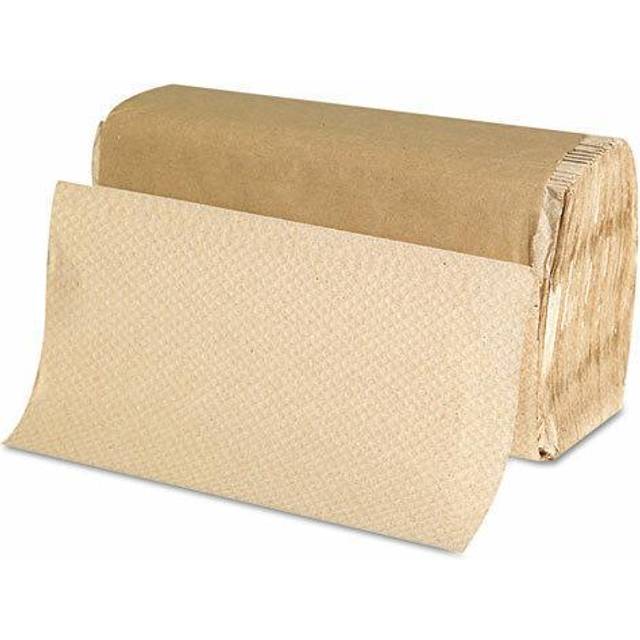 Singlefold Paper Towels  9 x 9.45  Natural  250/Pack  16 Packs/Carton