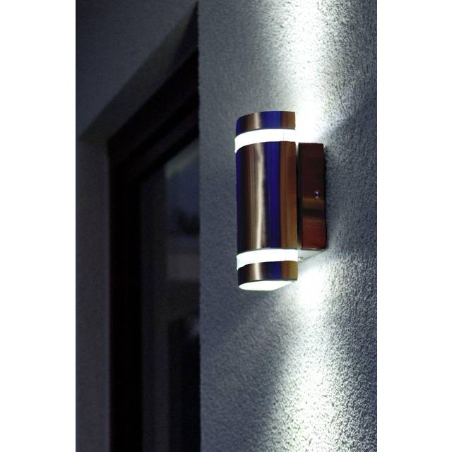 Lutec Focus Up & Down Wall Light - Stainless Steel