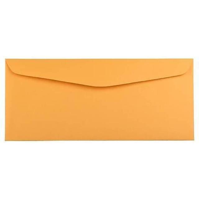 JAM PAPER #14 Envelopes - 5 x 11 1/2 - Brown Kraft Manila - Bulk 500/Box