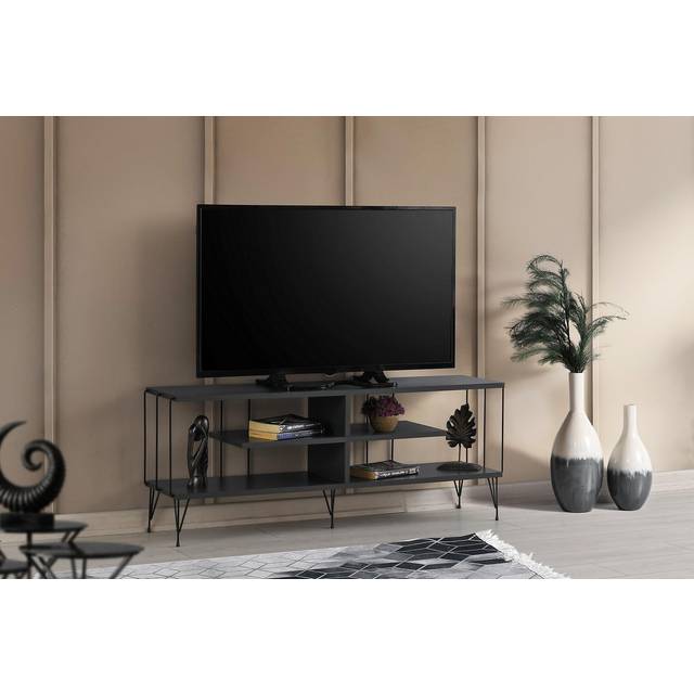 Hanah Home - Tv-bänk Eze - Mörkgrå - Grå - TV-bänkar & mediabänkar - Från Homeroom