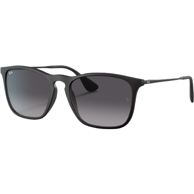 Ray-Ban RB4187F Chris Asian Fit 622/8G 54 Svarta Solglasögon Män