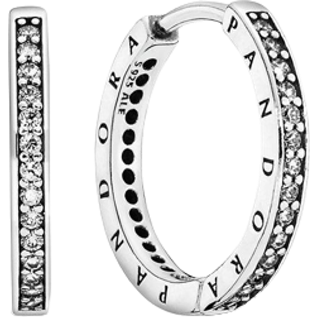 Pandora Creolen Signature 290558CZ - silber
