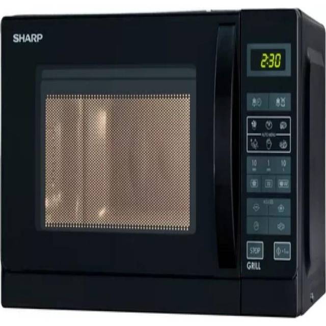 SHARP R-642 BKW Mikrovågsugn, 2200 W, Svart, 20 L