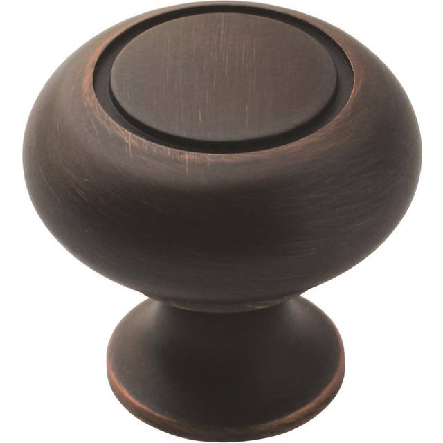 Amerock | Cabinet Knob | Oil Rubbed Bronze | 1-1/4 inch (32 mm) Diameter | Everyday Heritage | 10 Pack | Drawer Knob | Cabinet Hardware