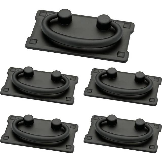 Franklin Brass Bail 5Pack Cabinet Handles 3 Matte Black Cabinet Pulls Handles for Cabinets and Drawers Cabinet Hardware Dre