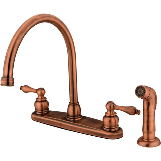 Kingston Brass KB726ALSP Vintage 8-Inch Centerset Kitchen Faucet  Anti