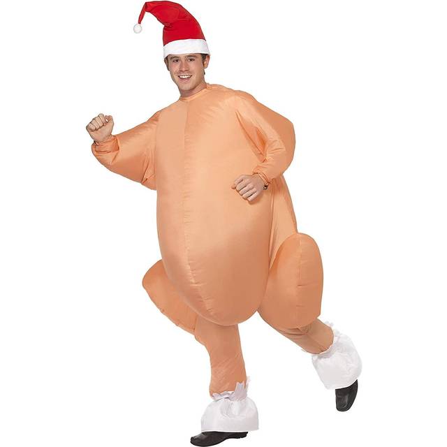 Adults Inflatable Roast Turkey Costume -  costume turkey inflatable christmas roast fancy dress hat outfit