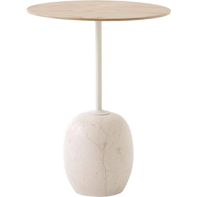 &Tradition Lato side table LN8 Warm black-Emparador marble