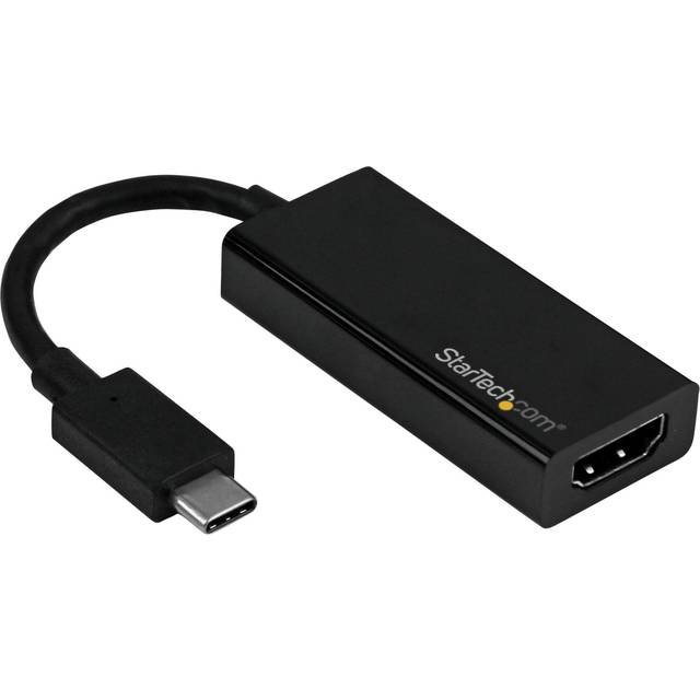 StarTech.com USB C till HDMI-adapter – vit – 4K 60Hz – Thunderbolt 3-kompatibel – USB typ C till HDMI-dongelomvandlare (CDP2HD4K60W)