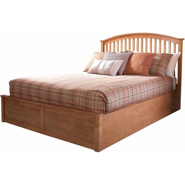 Madrid Wooden Ottoman Bed King White, White