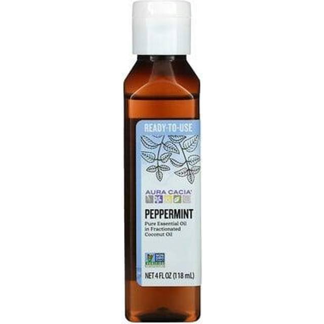 Aura Cacia, Pure Essential Coconut Oil, Peppermint, 4 fl oz (118 ml)