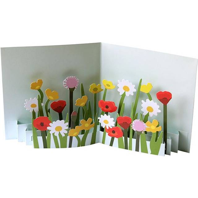 2totango Pop-up Card Flower Field Kort