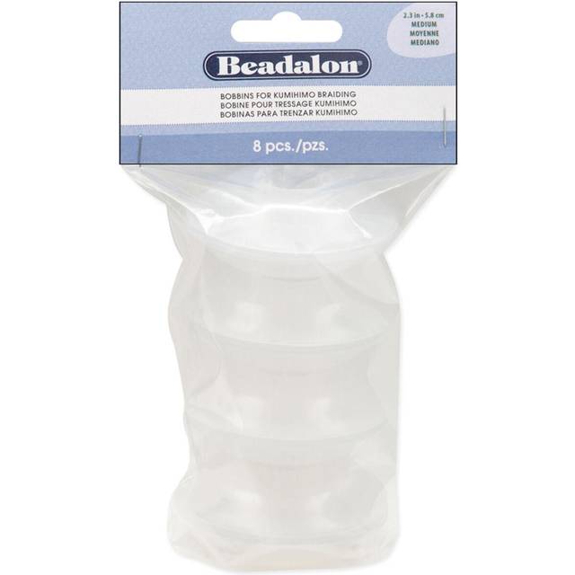 "Beadalon Kumihimo Bobbins 8/Pkg  2.5"""""