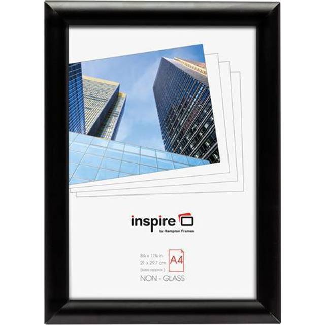 Hampton Frames Snap Frame A4 Non Glass Black Alum