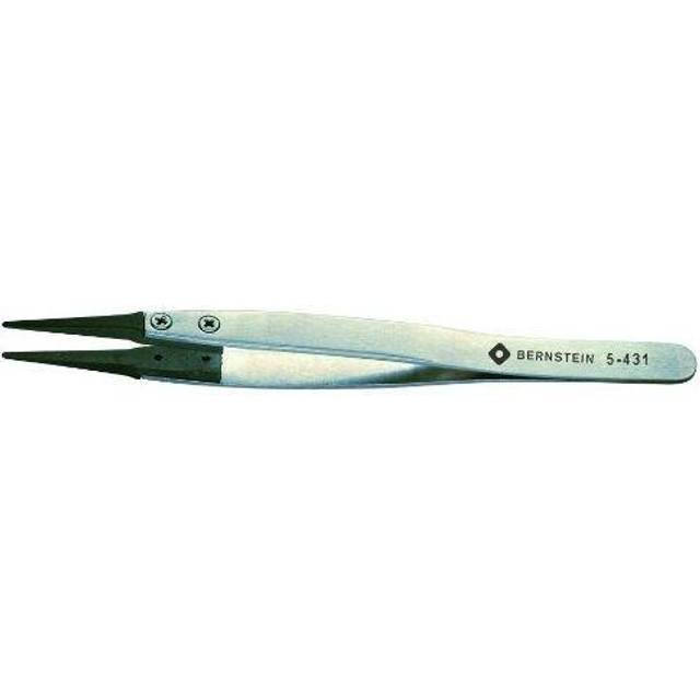 Bernstein Præcisionspincet Flad-Rund - 125 Mm