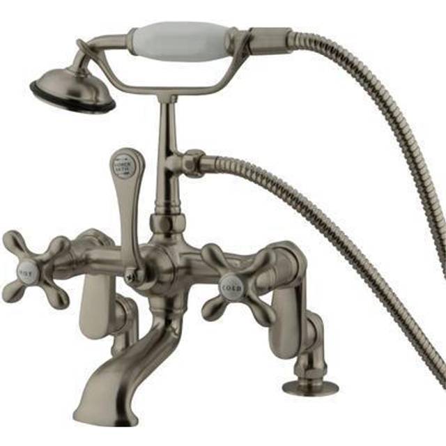 Kingston Brass CC657T8 Deck Mount Clawfoot Tub Filler with Hand Shower