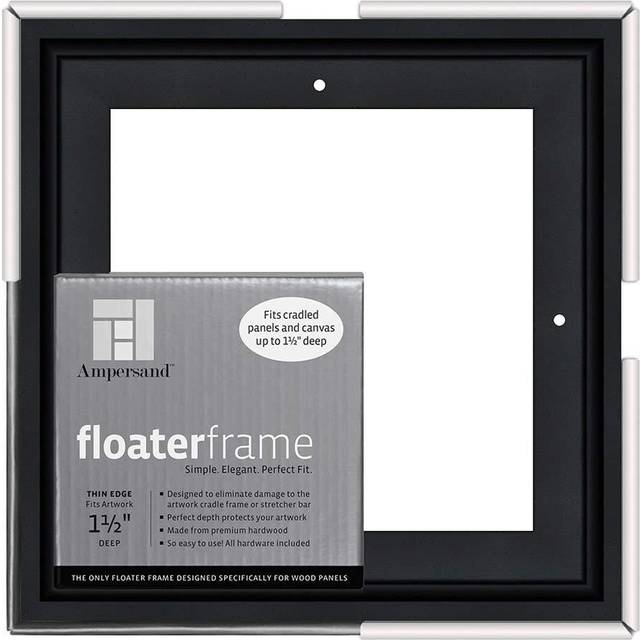 FLTRFRAME 1.5IN THIN BLK 8X8