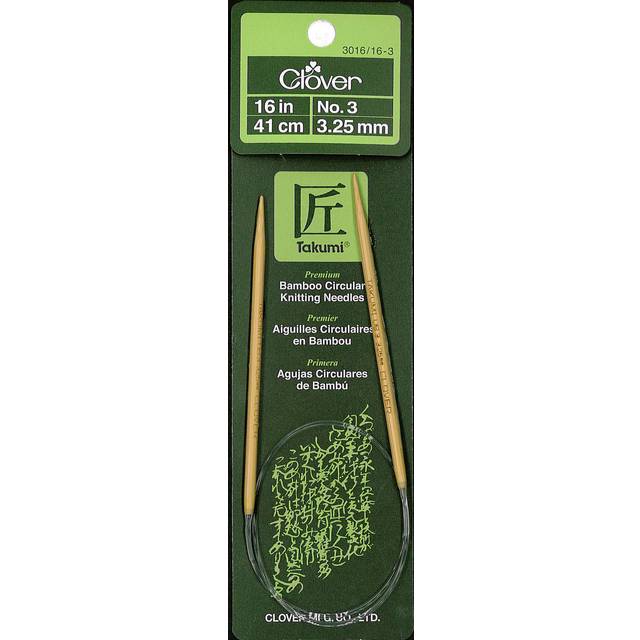 "Takumi Bamboo Circular Knitting Needles 36""-Size 3/3.25mm 1636-3"
