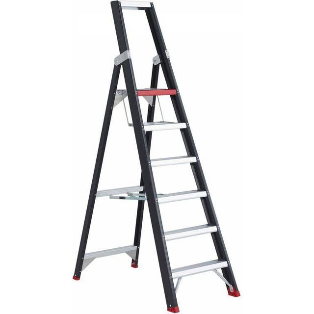 Altrex single sided access, single sided access, 6 steps incl. platform - black