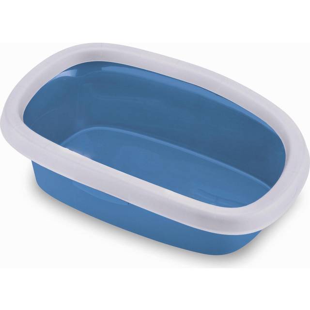 Jolly Paw Kattlåda med Kant - Blå/Vit (58 cm)